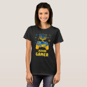 Hanukkah Jewish Video Game Controller Gamer Chanuk T-shirt (Voorkant volledig)