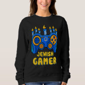 Hanukkah Jewish Video Game Controller Gamer Chanuk Trui (Voorkant)