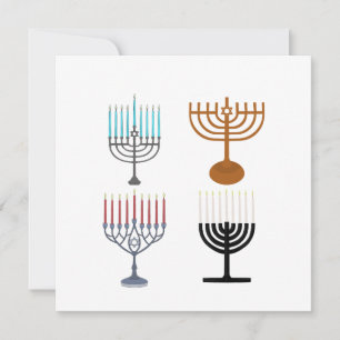 Hanukkah Jodendom Jood Religie Bedankkaart