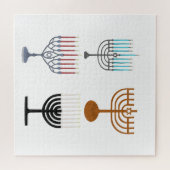 Hanukkah Jodendom Jood Religie Legpuzzel (Horizontaal)