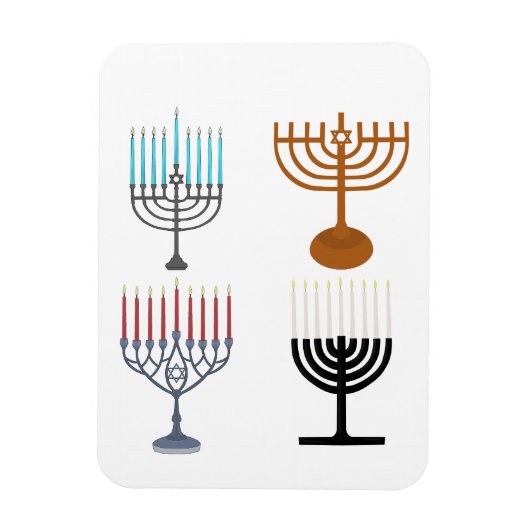 Hanukkah Jodendom Jood Religie Magneet (Verticaal)
