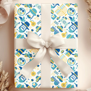 Hanukkah Joods Sukkot Grappig Leuke Patroon Cadeaupapier