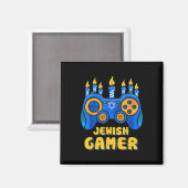 Hanukkah Joodse Videogame Controller Gamer Chanuk Magneet (Voorkant / Achterkant)