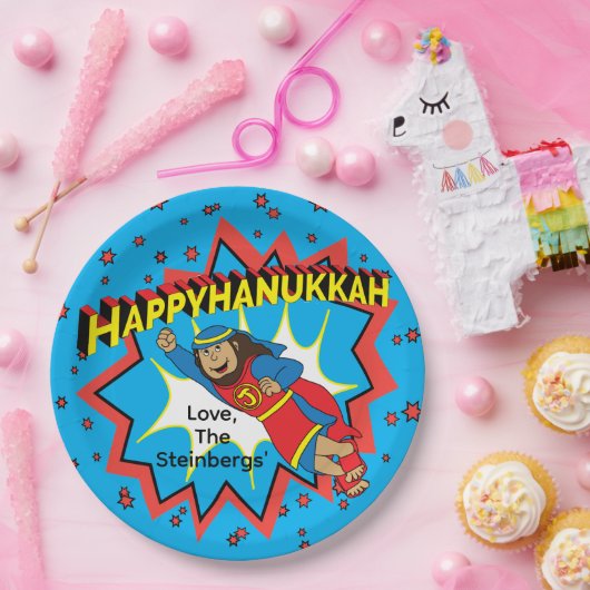 Hanukkah Judah Maccabee Papieren Bordje (Feest)