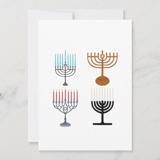 Hanukkah Judaism Jew Religie Kaart (Voorkant)