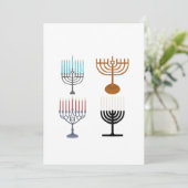 Hanukkah Judaism Jew Religie Kaart (Staand voorkant)