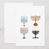 Hanukkah Judaism Jew Religie Kaart (Voorkant / Achterkant)