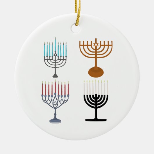 Hanukkah Judaism Jew Religie Keramisch Ornament (Voorkant)