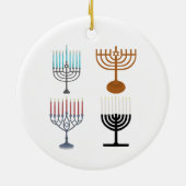 Hanukkah Judaism Jew Religie Keramisch Ornament (Achterkant)