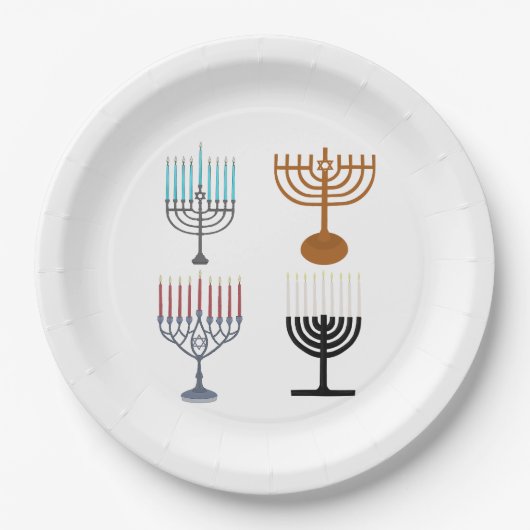 Hanukkah Judaism Jew Religie Papieren Bordje (Voorkant)