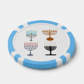 Hanukkah Judaism Jew Religie Poker Chips (Enkel)