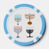 Hanukkah Judaism Jew Religie Poker Chips (Achterkant)