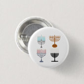 Hanukkah Judaism Jew Religie Ronde Button 3,2 Cm (Voorkant /achterkant)
