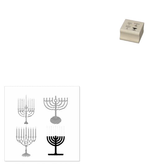 Hanukkah Judaism Jew Religie Rubberstempel (Gestempeld)
