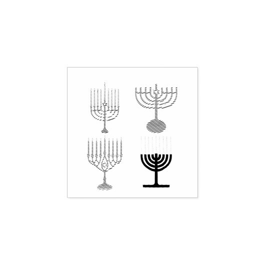 Hanukkah Judaism Jew Religie Rubberstempel (Afrduk)