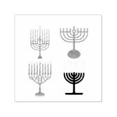Hanukkah Judaism Jew Religie Zelfinktende Stempel (Design)