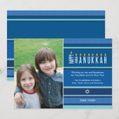 Hanukkah-kaarsen Feestdagenkaart (Voorkant / Achterkant)