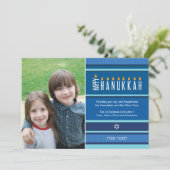 Hanukkah-kaarsen Feestdagenkaart (Staand voorkant)