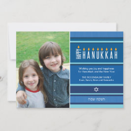 Hanukkah-kaarsen Feestdagenkaart