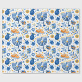 Hanukkah Kaarsen Inpakpapier (Vlak)