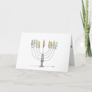 Hanukkah-kaarsen Kaart