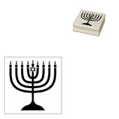 Hanukkah-kaarsen Rubberstempel (Gestempeld)