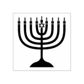 Hanukkah-kaarsen Rubberstempel (Afrduk)