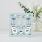 Hanukkah Kaart (Staand voorkant)