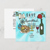 Hanukkah Kaart (Voorkant / Achterkant)