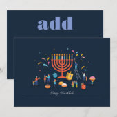 Hanukkah Kaart  (Voorkant / Achterkant)