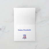 Hanukkah Kat Feestdagen Kaart (Binnen)