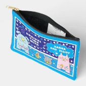 Hanukkah Kat Hond Muis Vogel Speel Dreidel Etui (Open)