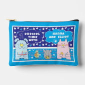 Hanukkah Kat Hond Muis Vogel Speel Dreidel Etui (Voorkant)