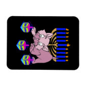 Hanukkah Kat Magneet (Horizontaal)