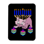 Hanukkah Kat Magneet (Verticaal)
