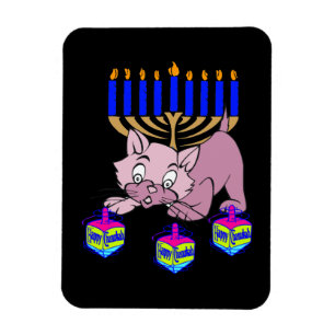 Hanukkah Kat Magneet