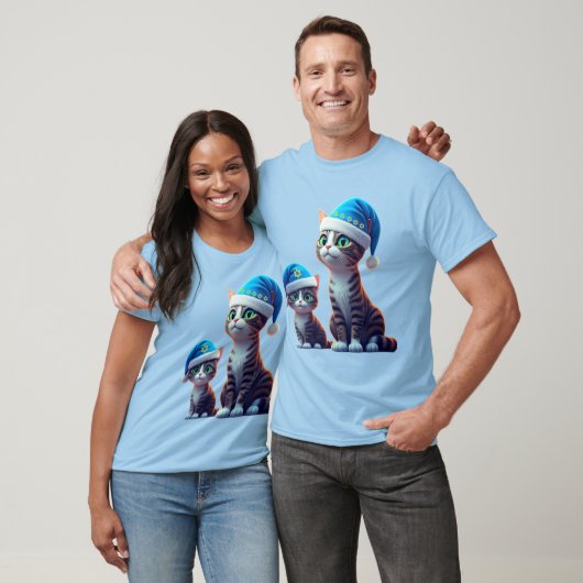 Hanukkah Katten T-shirt (Unisex)