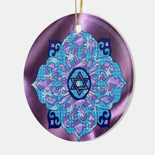 Hanukkah Keramisch Ornament (Links)