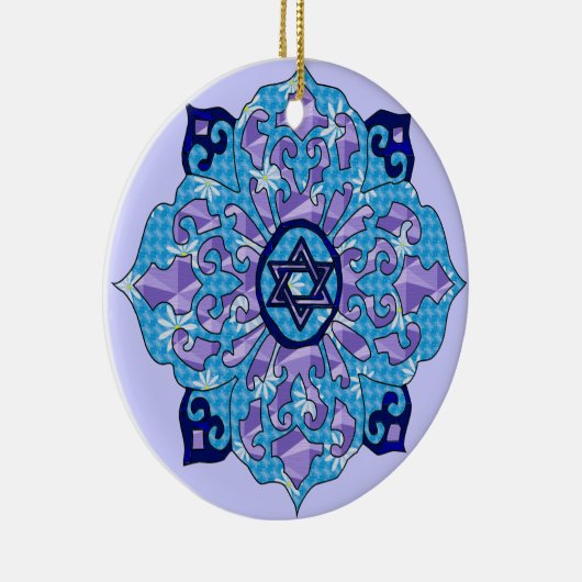 Hanukkah Keramisch Ornament (Rechts)