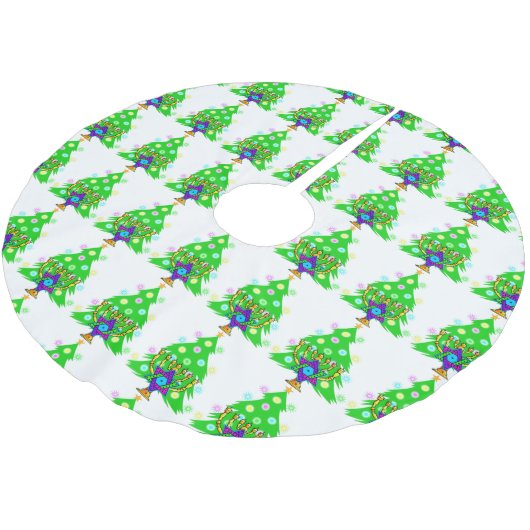 Hanukkah Kerstintergeloof Kerstboom Rok (Gekanteld)