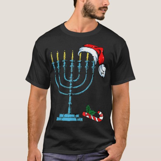 Hanukkah Kerstkerstkerstkerstkerstkerstman - Famil T-shirt (Voorkant)