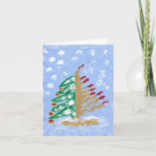 Hanukkah/Kerstmis Feestdagen Kaart