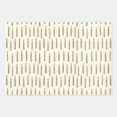 Hanukkah Kerstvakantie Classic Rustieke Kaarsen Inpakpapier Vel (Voorkant 2)