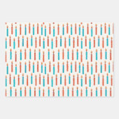 Hanukkah Kerstvakantie Classic Rustieke Kaarsen Inpakpapier Vel (Voorkant)