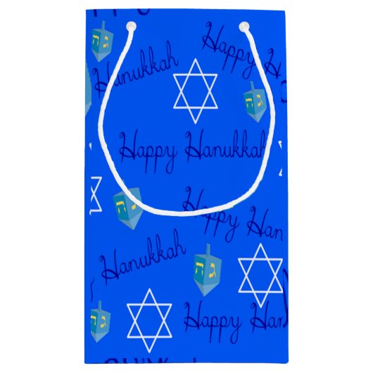 Hanukkah Klein Cadeauzakje (Achterkant)