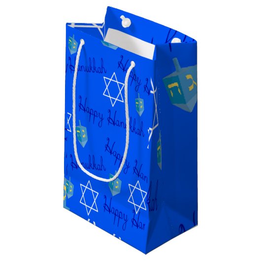 Hanukkah Klein Cadeauzakje (Voorkant Gekanteld)