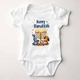 Hanukkah Kleine Peuters & Dreidel Vlekken Romper
