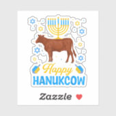 Hanukkah Koe Orah Dreidel Jewish Chanukah Decorati Sticker (Vel)
