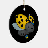 Hanukkah Ladybug Keramisch Ornament (Rechts)