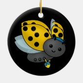 Hanukkah Ladybug Keramisch Ornament (Achterkant)